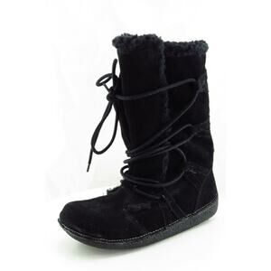 Rocket Dog Boot‎ Sz 6.5 M Warm Black Leather Women 19311361